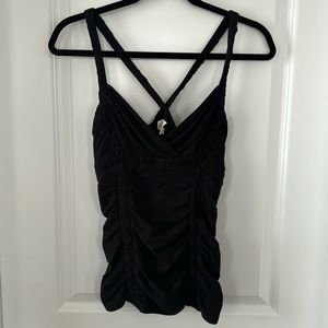 Anthropologie Deletta Black Spaghetti Strap Tank Top
